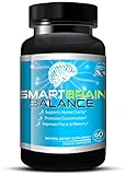 Brain Booster by Smart Brain Balance, Natural Memory Enhancing Supplement - Brain Pills W/ Ginko Biloba, Ginseng & St John’s Wort, Relieve Stress and Anxiety - 60 Veggie Capsules