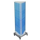 Azar Displays 700452-BLU THREE-SIDED REVOLVING