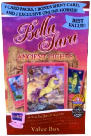 Bella Sara Series 4 Ancient Lights Value Box 4 Packs 1 Shiny Card