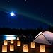 Grinde NO 20pcs Luminary Candle Bags Fire-Retardant Wishing Lanterns Luminary Bags Reusable Light Holder with 20pcs Scented Candles