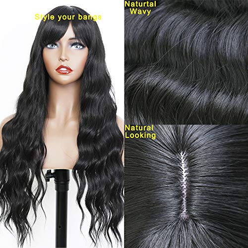 Fugady-Hair-Long-Wavy-Black-Wigs-With-Side-Bangs-Synthetic-Body-Wave-Fiber-Wig-Natural-Curly-Heat-Resistant-Full-Machine-Made-Wig-For-Black-Women-Daily-Cosplay-Party-24-Inches