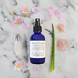 Rose Crystal Organic Rosewater Hydrating Facial Toner with Essential Oils, Pomegranate, and Rose Quartz Gem Elixir by Angel Face Botanicals