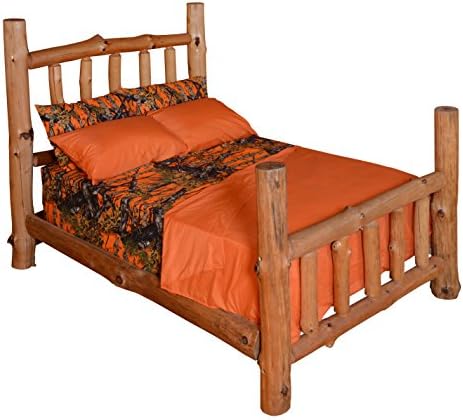 THE WOODS Premium Microfiber CAMO Sheet Set (Orange, Twin)
