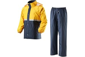 TAEKWANG RAINWEAR TK-RAINWEAR R601 Premium Rainwear (Waterproof/Lightweight/Windproof) Breathable HighVisibility Jacket and Pants