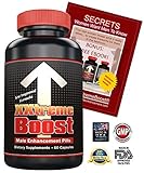 XXtremeBoost 60 Male Enhancement Pills to Increase Length Girth Sex Drive - Male Enlargement Device - Performance Enhancing Supplements - Maintain Longer Lasting Harder Erections & Potency - USA Made