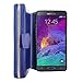 for Samsung Galaxy Note 4 Case - Cellularvilla PU Leather flip Wallet Bag Pouch Case with Credit Card Slots Pockets Cover for Samsung Galaxy Note 4 SM-N910S / SM-N910C (Midnight Blue)