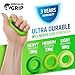 HerculesGrip Hand Grip Strengthener Home Workout Kit - 6 Pack -Grip Ring & Finger Stretcher -3 Resistance Levels - Easy, Medium, Heavy - Increase Strength, Improve Dexterity & Speed Up Recovery