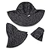 Wallaroo Hat Company Women’s Scrunchie Sun Hat – UPF 50+ Sun Protection, Packable and Adjustable Sizing for Medium Crown Sizes – Sun-Smart Hat for Travel, Poolside, Everyday (Black/White Dots)