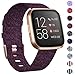 KIMILAR Woven Band Compatible with Fitbit Versa/Fitbit Versa 2 / Fitbit Versa Lite Edition, Large Small Woven Fabric Breathable Men Women Versa Replacement Band for Versa Smartwatch primary