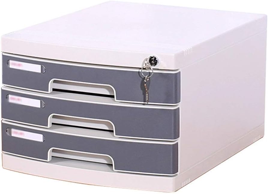 Pqxoer File Cabinets Three Layer Plastic File Cabinet Office Desk Data Collation Desk Organiser Compartments Space Saving Cabinet Rack Display And Storage Desktop Cabinet Amazon Co Uk Kitchen Home