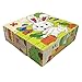 rolimate Educational Preschool Wooden Cube Block Travel Jigsaw Puzzles - Dog Sheep Duck Chicken Rabbit Dairy Cow, Birthday gift toy for Age 3 4 5 6 7 Years Old and Up Toddlers Kids Baby Boy