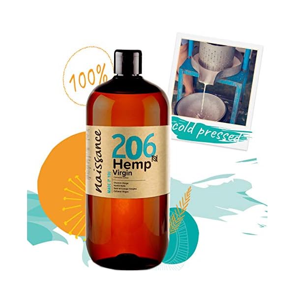 Naissance HanfÃ¶l (Nr. 206) - 900ml - Kaltgepresst HanfsamenÃ¶l fÃ¼r Gesicht, Haut, Haare – Bild 8