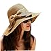 Outop Fashion Korean Style Floppy Wide Brimmed Summer Beach Bow Hat Women's Straw Sun Hat Cap
