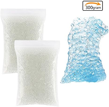 Brodi Fishbowl Beads for Slime, Acrylic Vase Filler Beads for Stick to Slime, Clear Fishbowl Beads for Crunchy Slime Making Art DIY Craft, 2 Pack (150g/Pack)