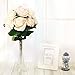 SOLEDI Silk Rose Cream 10 Heads Artificial Flower French Rose Fake for Bridal Bouquet Wedding Living Room Table Home Garden Decoration
