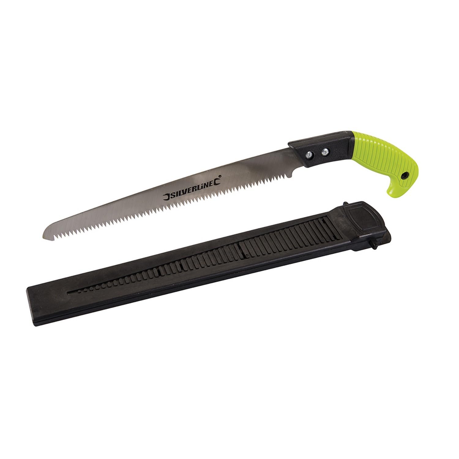 Silverline 868611 Pruning Saw with Sheath 250 mm Blade, Green