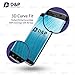D&P Samsung S7 Edge 3D Curved Fit Tempered Glass Screen Protector Full Protection / High-Transparency / Anti-Fingerprint / / Anti-Bubbles / Anti-Scratch / Black[1+1 Pack]