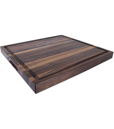 Planche à Découper Bloc Boucher – Noyer Noir – Grain Final 17x12x1,6 Pouces – NEUVE