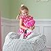 Kids Stuffed Animal Bean Bag Storage Chair - EXTRA LARGE - Store Toys Towels Blankets Pillows