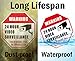 WISLIFE 24 Hour Video Surveillance Sign - This Area Under Video Surveillance Sign, ONE Piece, Glow in The Dark No Trespassing Video Surveillance Sign, 12