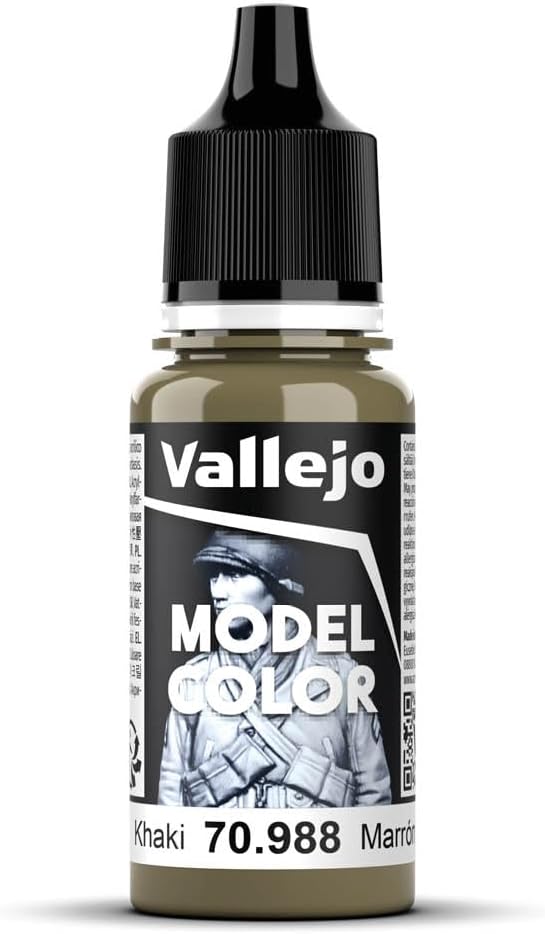 Vallejo Model Color Khaki Green 18 ml Self-Leveling Acrylic Paint