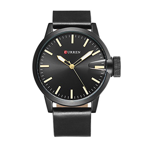Original CURREN Marca Reloj de los Hombres analógicos a Prueba de Agua Relojes de Cuarzo Reloj de los Hombres Negro Relojes de Pulsera