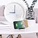 Bulusi Wireless Charging Stand,Aluminium 10W Qi Fast Wireless Charger Stand Dock Station Holder Pad for iPhone x/xs/xs max/xr/8/8+/Samsung s9/s8/s7/note9/8/LG G2/3/10,All Qi-Enabled (Silver, B01)