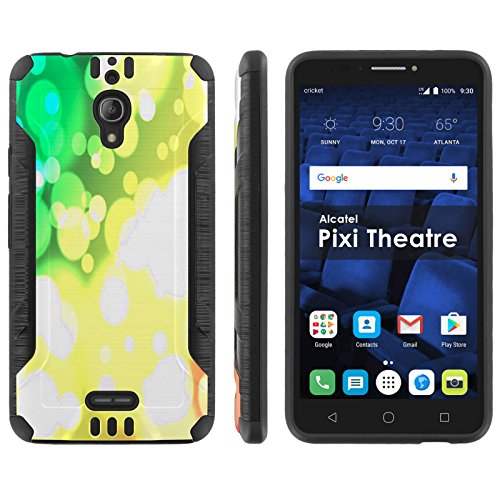 [Mobiflare]Shock Proof Armor Protection for Alcatel Pixi Theatre [Black/Black] Ultra Defender Protective Phone Case - [Bokha Rasta] for Alcatel Pixi Theatre [6" Screen]
