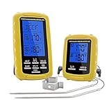 Instant Read Wireless Digital Cooking Food Meat Thermometer With Dual Probes For Indoor Kitchen, Outdoor BBQ Grill Oven Electronic Thermometer