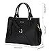 Hynes Victory Womens Classy Satchel Handbag (Black)