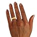 Genuine 18K Yellow Gold Polished Brushed Designer Wedding Band 7 mm