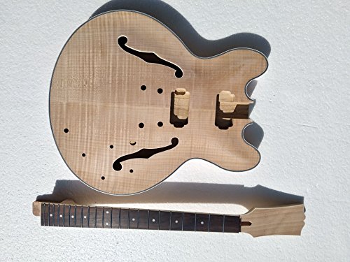 PROJECT SEMI-HOLLOW BODY ELECTRIC GUITAR BUILDER KIT DIY