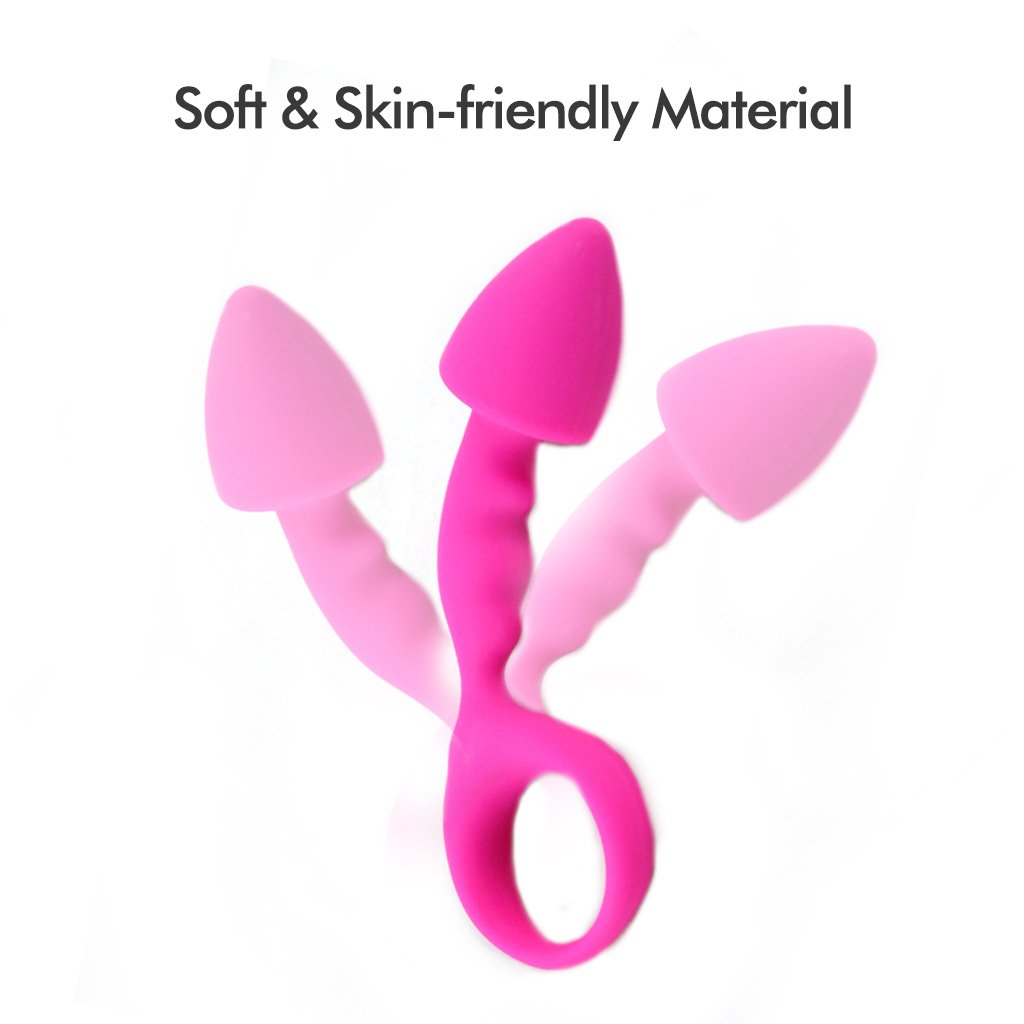 Butt Plug Prostate Stimulator with Large Mushroom Shaped Head for Extra Anal Sexual Pleasure