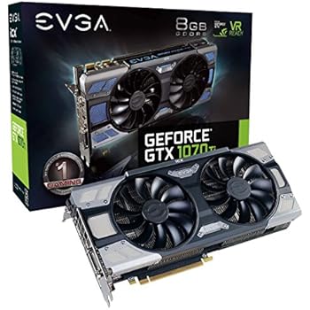 EVGA GeForce GTX 1070 Ti FTW2 GAMING, 8GB GDDR5, iCX Technology - 9 Thermal Sensors & RGB LED G/P/M, Asynch Fan, Optimized Airflow Graphics Card 08G-P4-6775-KR