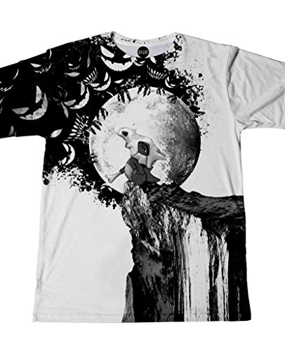 On Cue Apparel Pokemon Wicked Dreams T-Shirt - All Over Print Graphic Rave Shirts - Large
