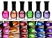 6 PCS New Kleancolor FULL SIZE METALLIC LOT Nail Polish Colors SET