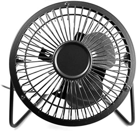 USB Fans,4 Inch Quiet USB Mini Desk Fan 360° Rotate Desktop Fans Portable Silent Cooler Metal Cooling Desktop PC Laptop Notebook for Office/Home