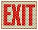 Cyalume Cyflect Glow in the Dark and Reflective Emergency Exit Sign, 8 Inches x 10 Inches, Adhesive Backing