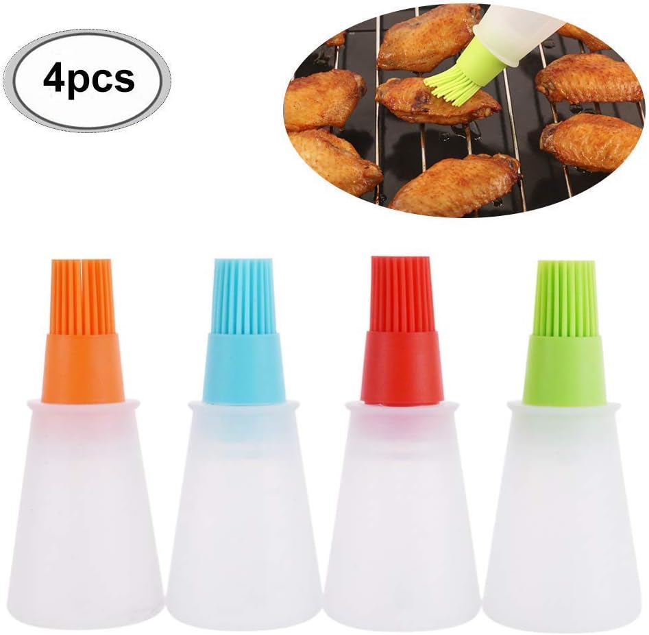 TOPARTOO Öl-Flasche mit Bürsten, Ölsprüher, Oil Sprayer, Öl Sprüher