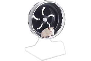 BEMODST Hamster Wheel Treadmill Wheel, Silent Hamster Exercise Wheels, Freely Adjustable in Height Or Assembled in Cage, for Hamsters or Other Small Animals - Black