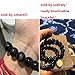 Black Tourmaline Crystal Bracelet  Magnetic Bracelet for Men and Women（2 Pack）