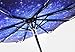 Jenabee Sky Star Black Vinyl UV Protective Canopy Parasol UPF 40+ Sun Block Umbrella Summer Shady Sun Umbrella