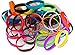 Novel Merk 60-Piece Kids Multi-Color Blank Wristband Bracelet Party Favor & School Carnival Prize