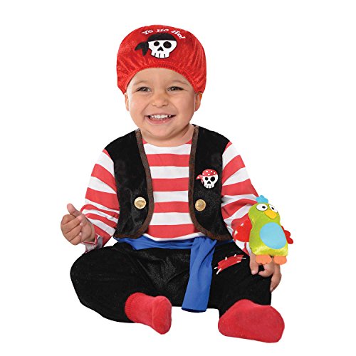 amscan Christys Dress Up Baby Buccaneer Childs Fancy Dress Costume - Baby Buccaneer -Infant -6-12 Months