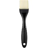 OXO Good Grips Silicone Basting &amp; Pastry Brush - Small, 7.6 in | Unique Bristle Design Won't Retain Odors, Clump, Patented Center-Hole Bristles Hold Liquids, Heat Resistant, Dishwasher Safe