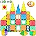 WHIRLT Magnetic Blocks, 40 PCS Magnetic Tiles Building Blocks Toys Set for Kids Preschool Educational Magnet Construction Magnetic Toys for Boys Girls Age 3 4 5 6 7 8 Year Old