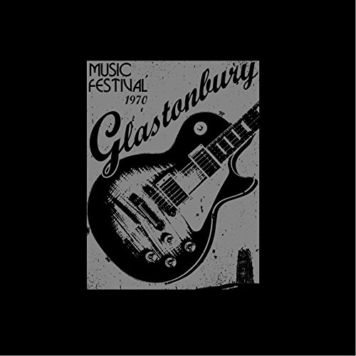Glastonbury-Camisetas-hippies-con-guitarra-para-mujer