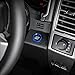 Voodonala Blue Engine Start Stop Button Center Console Switch Cover Trim for Ford F150 2015 2016 2017 2018