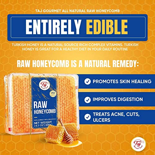 Taj Gourmet All natural Raw 100 Honey Pure Turkish Raw Honey