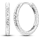 925 Sterling Silver Small Circle Huggie Hoops for Women - 5A CZ Mini Hoop Earrings, Hypoallergenic & Versatile Jewelry for Everyday & Gifts